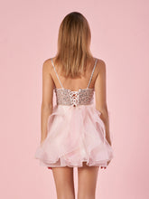 A Line V Neck Tulle Homecoming Dress